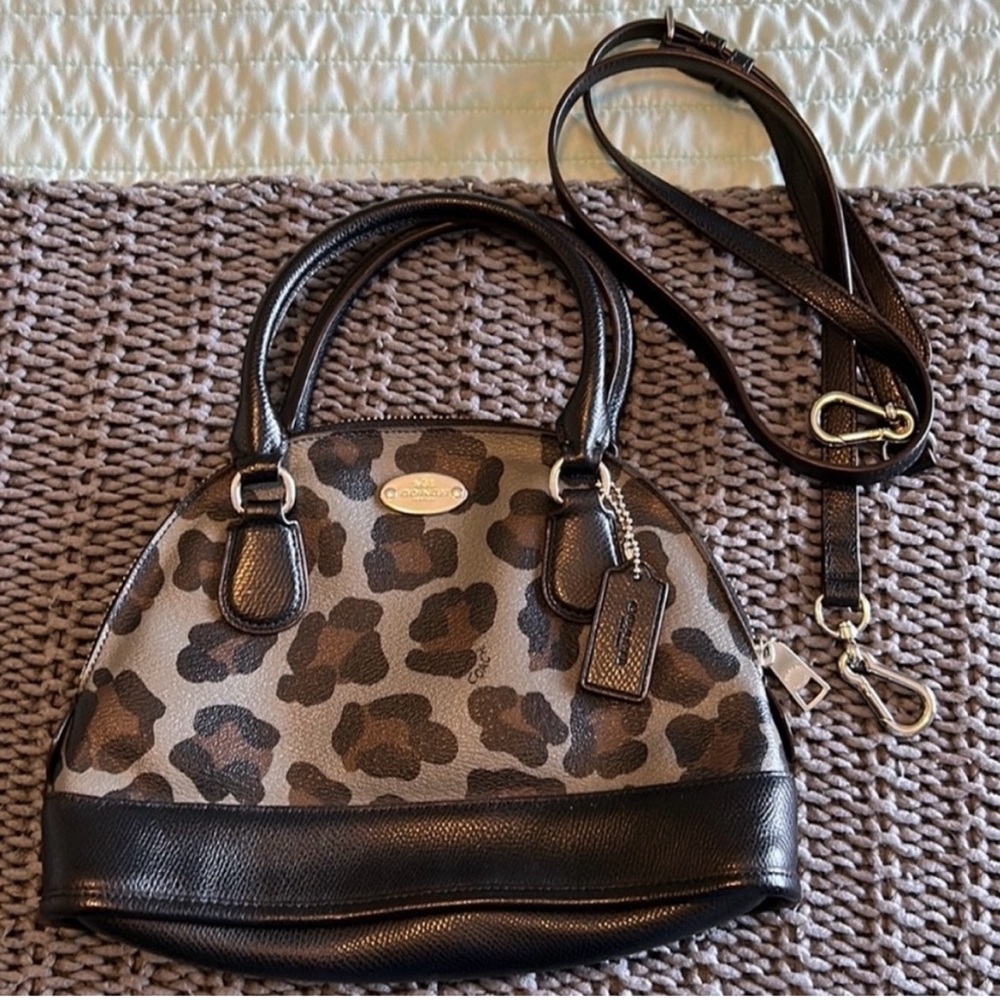 Coach | Leopard Print Small Dome Crossbody Purse